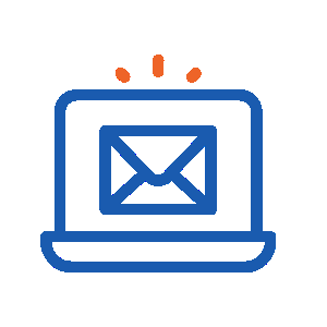 Ordinateur emailing marketing digital